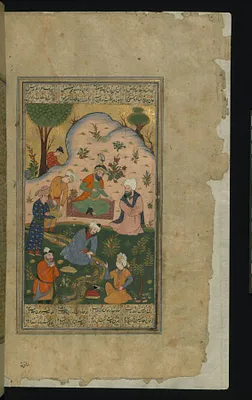 Khusraw Discusses his Dream with Buzurg Umid