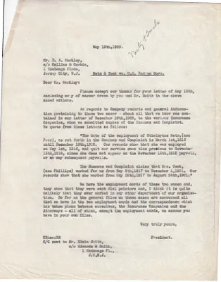 Letters Sent to E.A. Markley, May 15, 1929