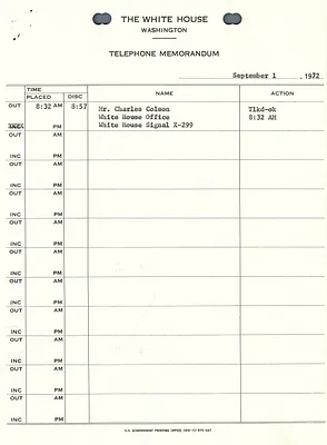 Presidential Phone Calls-Sept. 1972 [1 of 2]