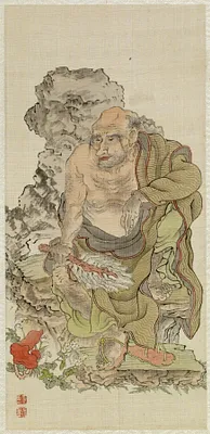 Leaf from Album Depicting the Sixteen Lohans (Arhats)