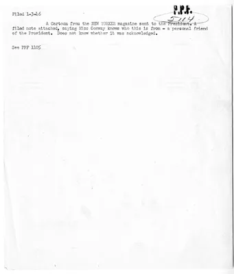Cross Reference Memorandum