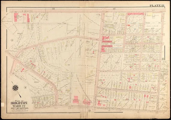 Atlas of the city of Boston, Brighton
