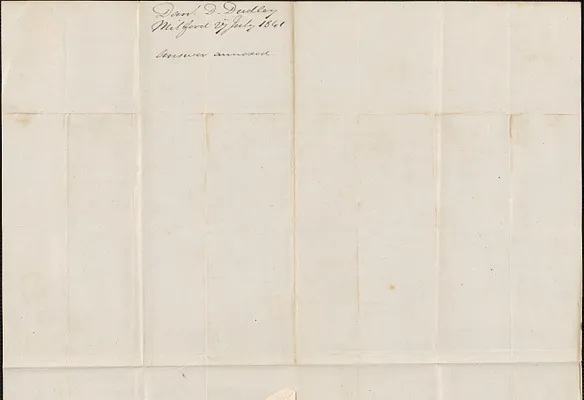 Daniel D. Dudley to George Coffin, 27 July 1841