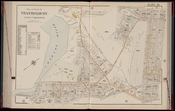 Atlas of Dorchester, West Roxbury and Brighton, city of Boston