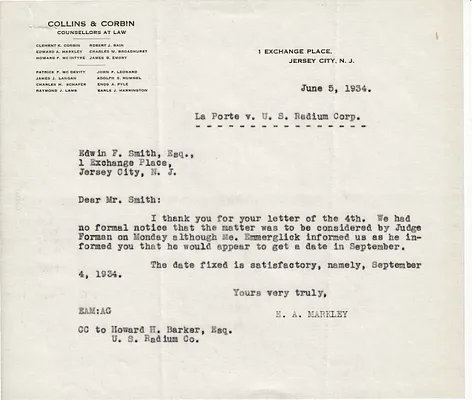 Letters Received to Edwin F. Smith, June 5, 1934