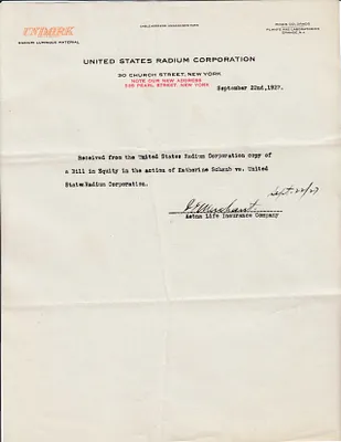 Letters Received to J.E. Merchant, September 22, 1927