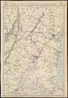Seat of war in Virginia and Maryland