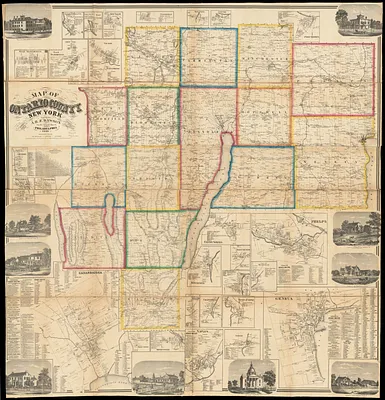 Map of Ontario County, New York