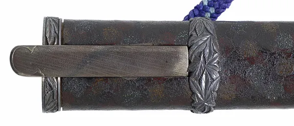 Sword (katana) Tsuba, fuchi, kashira, kozuka, kogai, saya -  Chrysanthemums and maple leaves (includes 51.1210-51.1210.5)