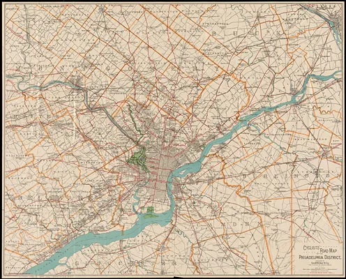Cyclists' road map of the Philadelphia District