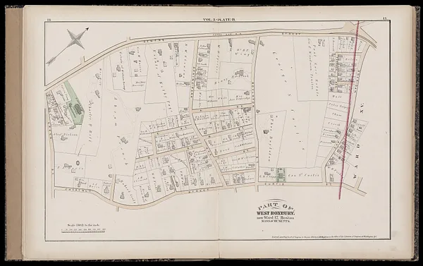 Atlas of the county of Suffolk, Massachusetts : vol. 5th, West Roxbury, now ward 17, Boston : from actual survey & official records