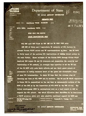 Telegram from Secretary of State Dean Acheson to American Embassy, Pusan