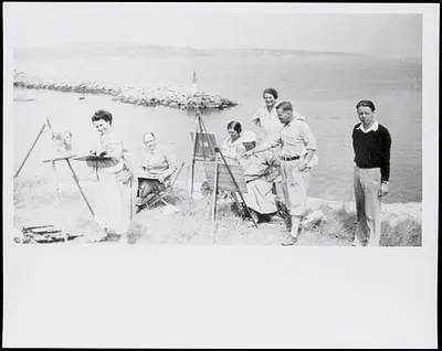 Painting class, Rockport, Mass., 1920s
