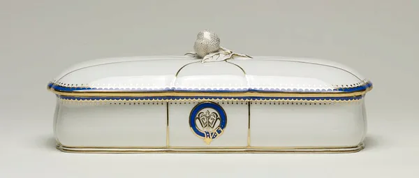 Toothbrush Dish with the Monogram of William T. Walters