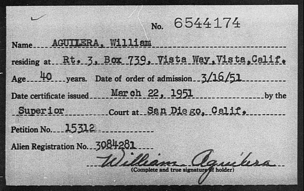 Aguilera, William - 1951
