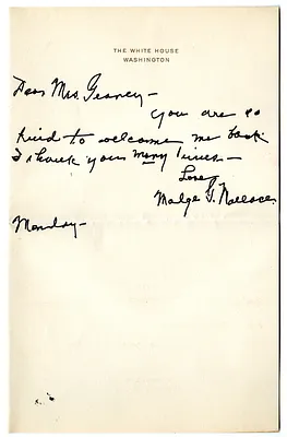 Letter from Madge Gates Wallace to Victoria Geaney