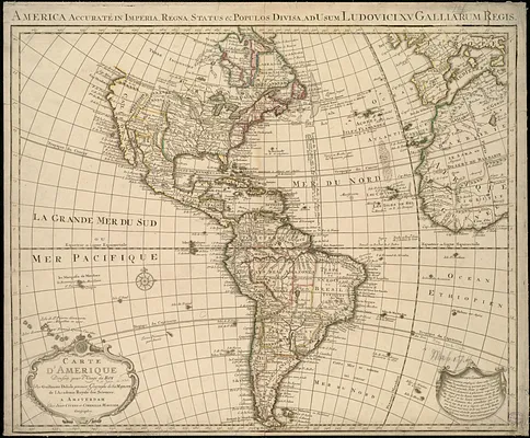 Carte d'Amerique