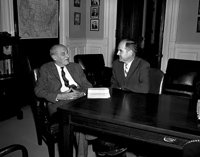 Director of Food For Peace George McGovern Meets with Visitors
