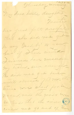 Letter from Madge Gates Wallace to Bess Wallace
