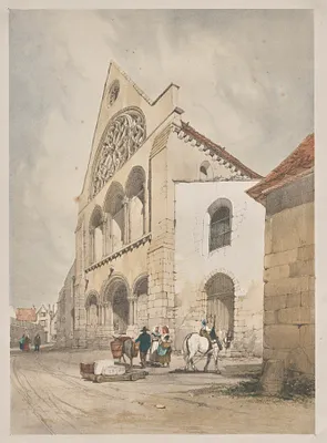 Picturesque Architecture in Paris, Ghent, Antwerp, Rouen:  St. Andre, Chartres, France