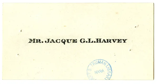 Wedding Gift Card from Jacque G. L. Harvey