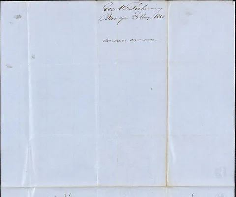 George W. Pickering to George Coffin, 23 August 1850