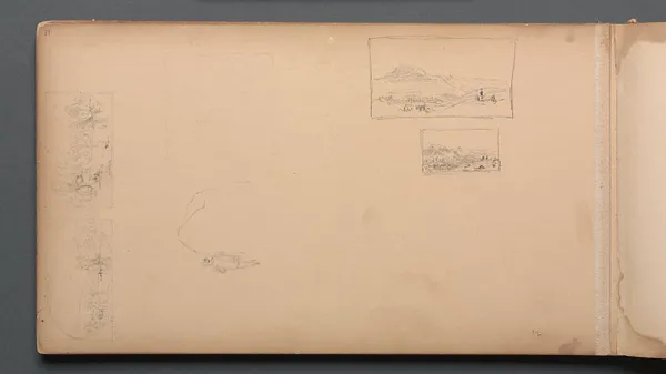 Sketchbook, page 37: Maine Landscape Vignittes