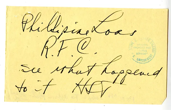 Memorandum from President Harry S. Truman to George Allen