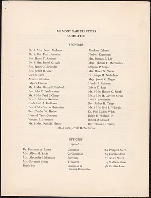 Belmont Fair Practices Committee