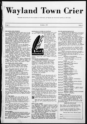 Wayland Town Crier
