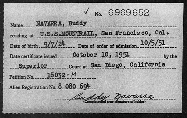 Navarra, Buddy - 1951