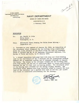 Memorandum from F. C. Tyrrell to Howell Crim