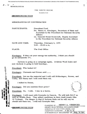 February 6, 1975 - Ford, Kissinger