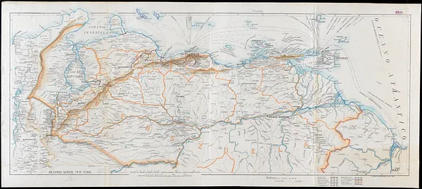 Venezuela with Trinidad and part of West Indies and British Guiana