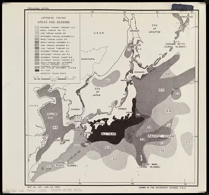 Japanese fishing, areas and seasons