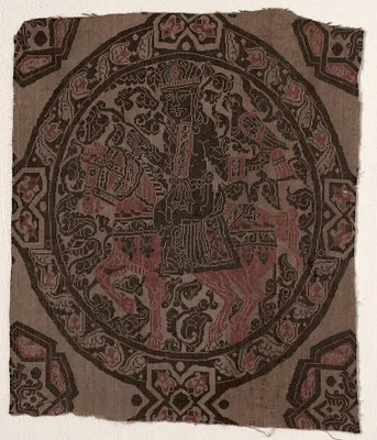 Fragment with Equestrian Falconer King