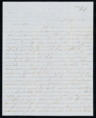 Letter to Isabel ['Isa'] in Trinidad de Cuba from Ann Eliza [cousin Annie] in Boston, 1849