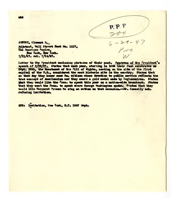 Cross Reference Memorandum