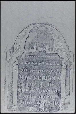 In memory of Mrs. Rebecca