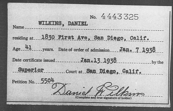 Wilkins, Daniel - 1938