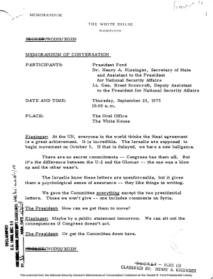 September 25, 1975 - Ford, Kissinger
