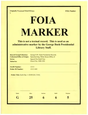 Earth Day 11/28/89 [OA 3540]