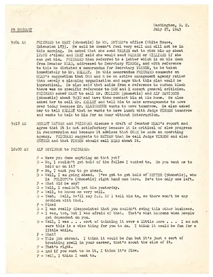 Summaries of Telephone Conversations