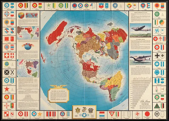 Global map for global war and global peace
