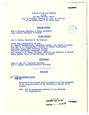 Minutes of the Fifty-Third Meeting of the National Security Council