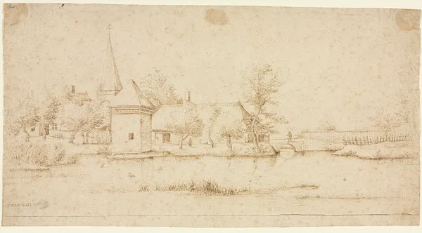 Landscape with a Moated Village