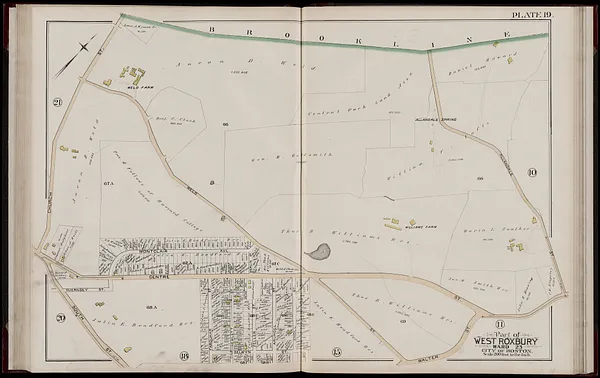 Atlas of the city of Boston, West Roxbury, Mass., volume six : from actual surveys and official plans