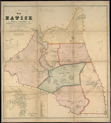 Map of the town of Natick, Middlesex County, Mass