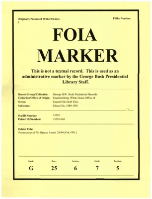 Presentation of Flo Hyman Award 2/9/90 [OA 4391]