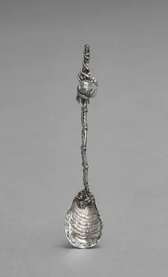 Seashell Salt with Shell and Crab Spoon (Spoon)